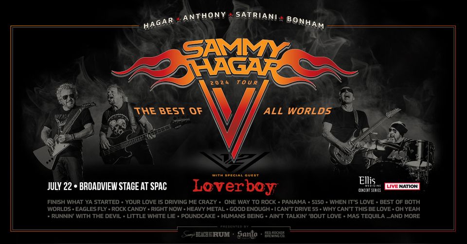 Sammy Hagar The Best of All Worlds Tour 2024 (w/ Loverboy)