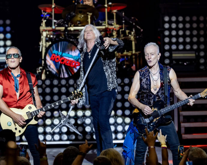 Def Leppard - 7/22/25 at SPAC, Saratoga Springs, NY (Photos by Mark Kurtzner for 518scene.com)